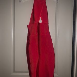 Halter neck bondage dress